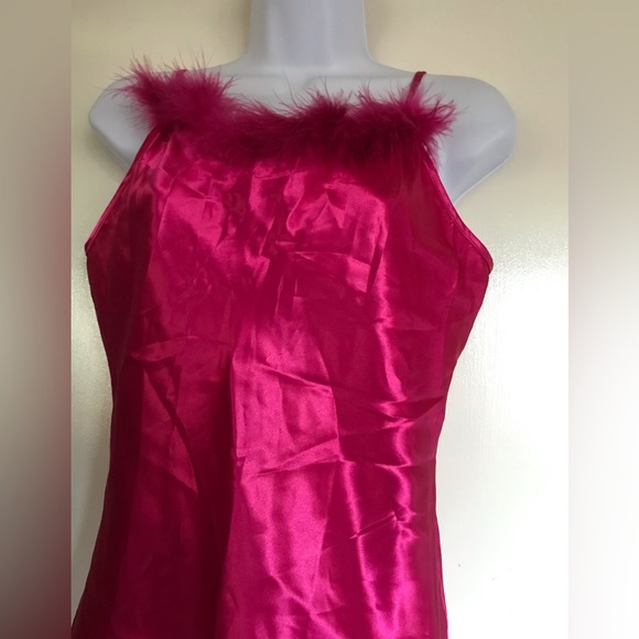 Moon Dance ,size S, 2piece Ensemble set , gown & coat , silky hot red color - Picture 5 of 16